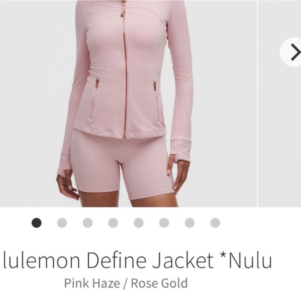 Lululemon Athletica Soft Pink Apparel define jacket and dance studio pants. nwt